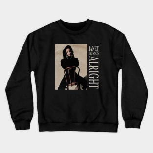 Janet /// 80s Aesthetic Retro Fan Design Crewneck Sweatshirt